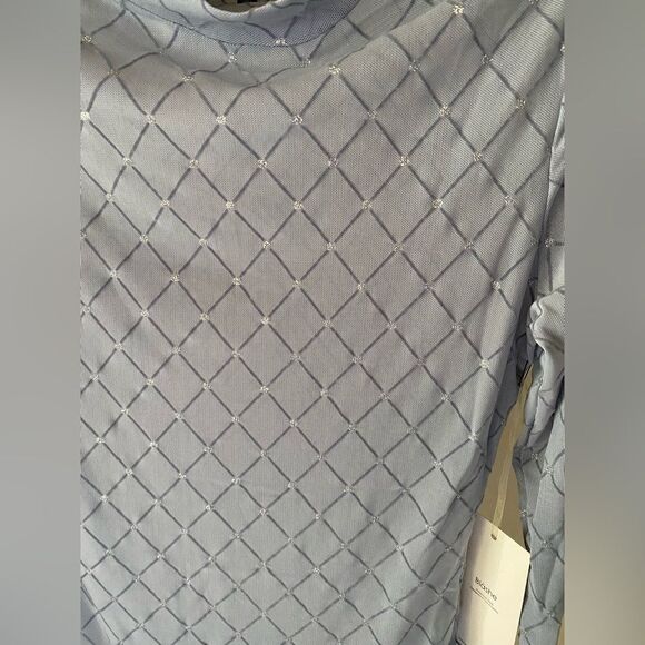 Semi-Sheer Fashion Pantyhose, Baby Blue, New - Picture 7 of 11